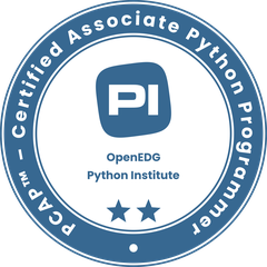 PCAP Certified Associate Python Programmer badge
